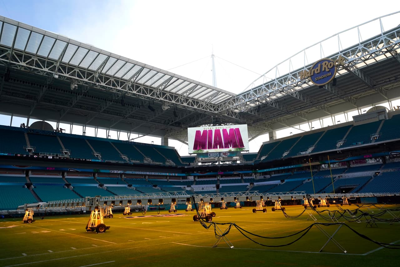 El Hard Rock Stadium listo para conocer al nuevo campeón de la NFL