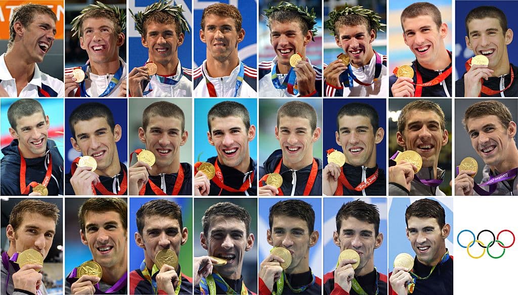 Michael Phelps sumó cinco oros más y una medalla de plata y deja su plusmarca en 28.