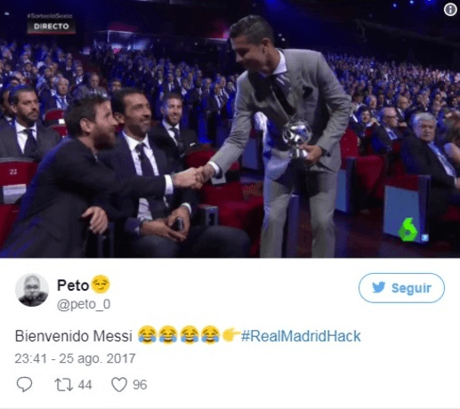 El hackeo a la cuenta de Real Madrid en Twitter, en el que supuestamente presentaron a Lionel Messi, fue motivo de burlas de los usuarios en redes sociales que incluso recordaron al Barcelona.
