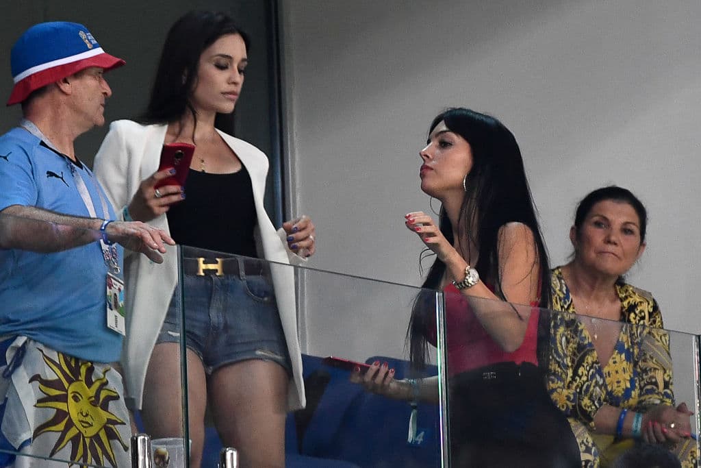 En las tribunas, Cristiano Ronaldo tuvo el apoyo de su familia.