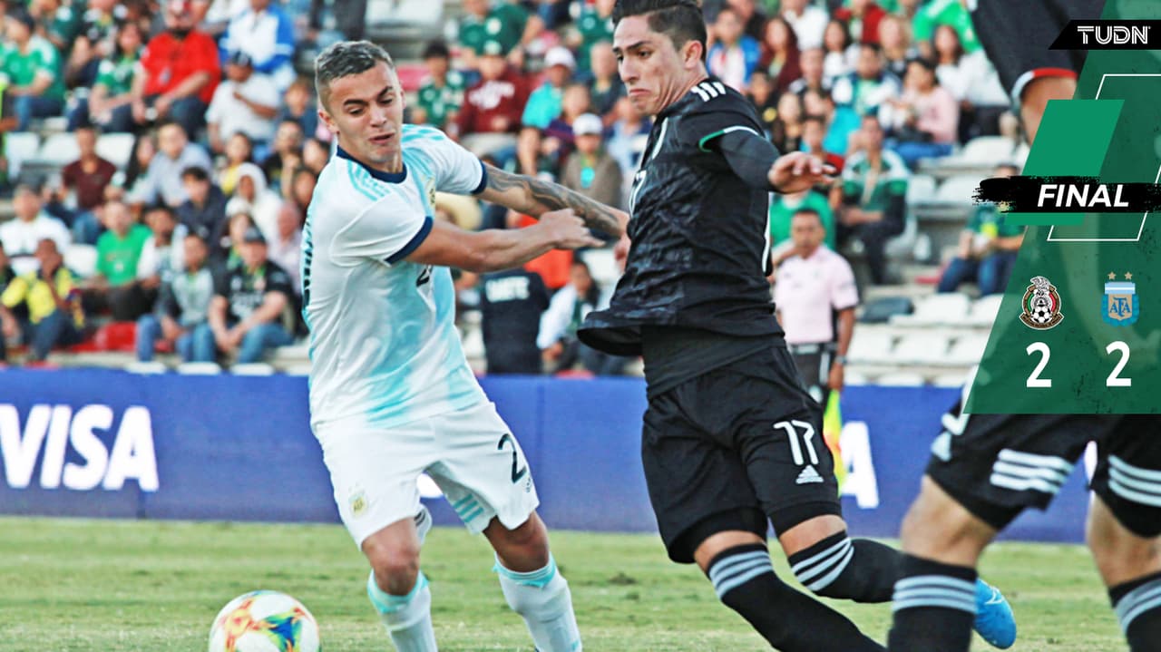 ¿Amistoso? México y Argentina Sub-22 empataron en un juego polémico