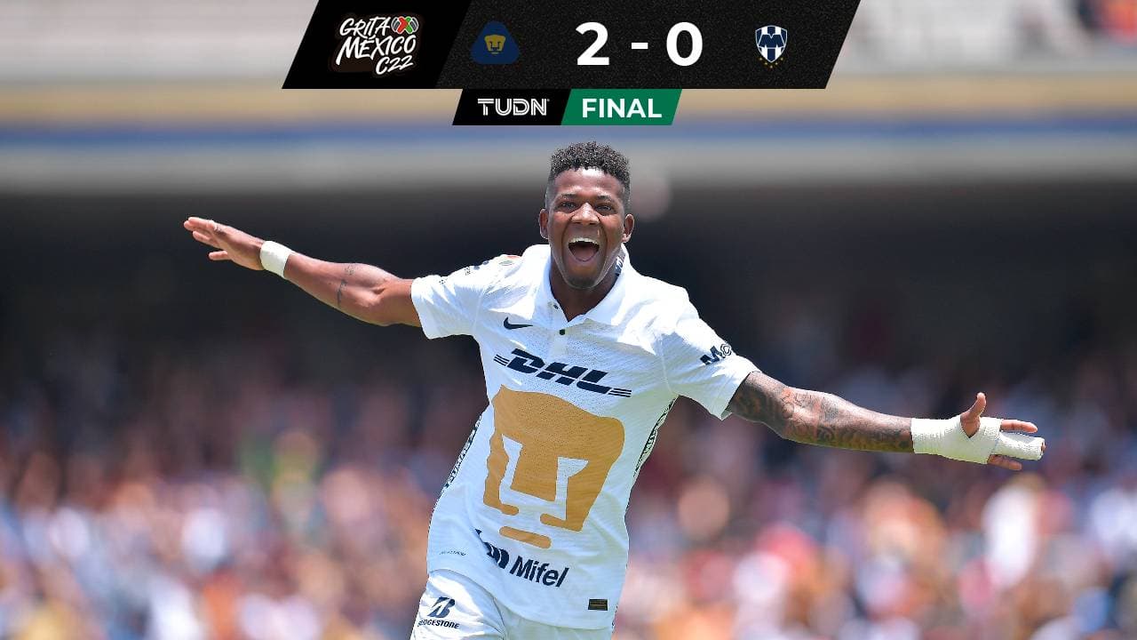 ¡Y con 10 hombres! De la mano de Corozo, Pumas derrota a Rayados