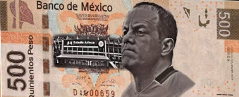 Proponen a Cuauhtémoc Blanco para el billete mexicano de 500 pesos