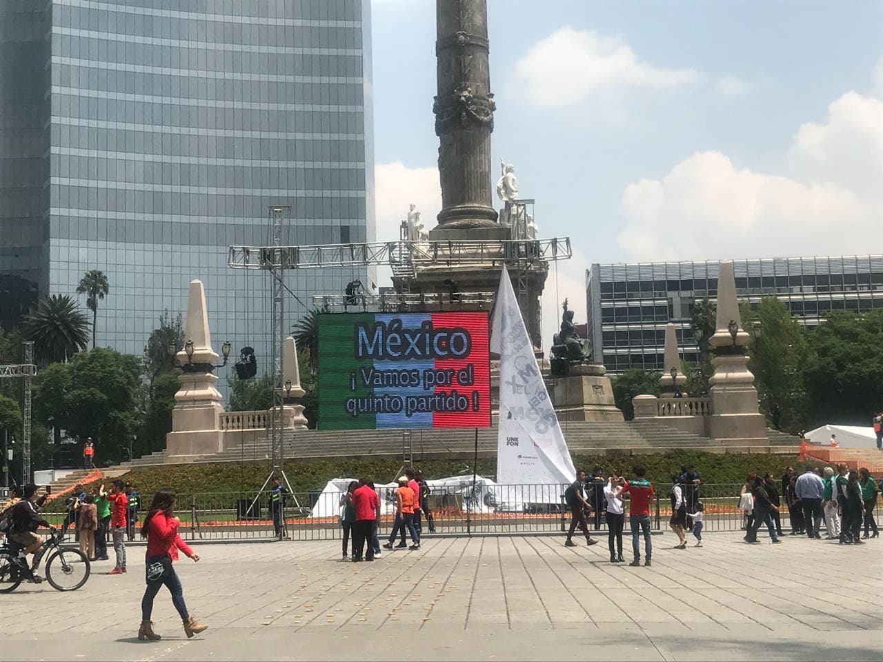 El Ángel de la Independencia volvió a ser el testigo de una fiesta y el cómplice de un sueño que aún sigue vivo en Rusia 2018.