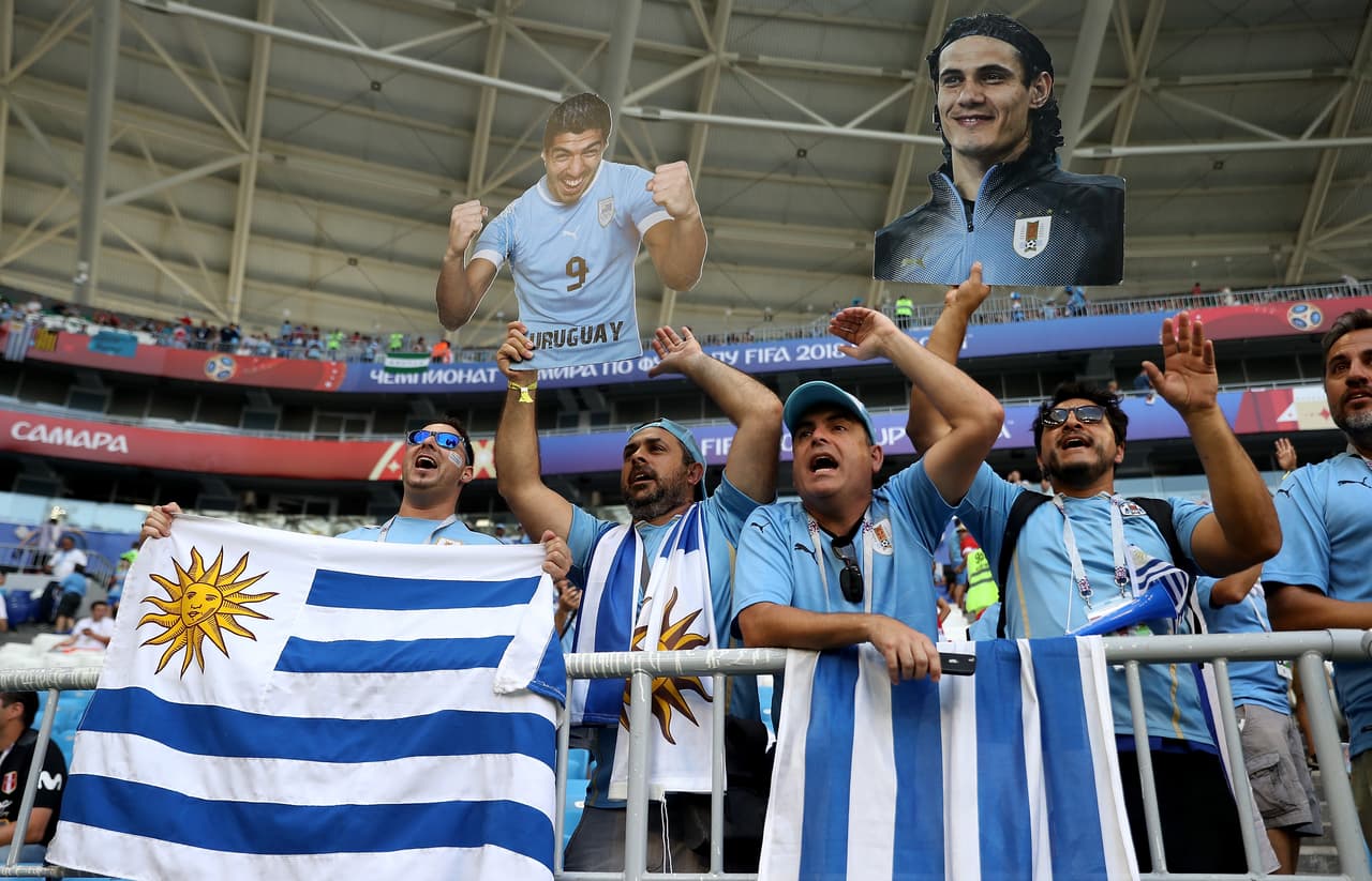 Rusos y uruguayos vivieron con gran emoción la previa y el partido del grupo A entre sus países en el Samara Arena. Aunque los locales fueron más en número, los sudamericanos no se quedaron atrás.