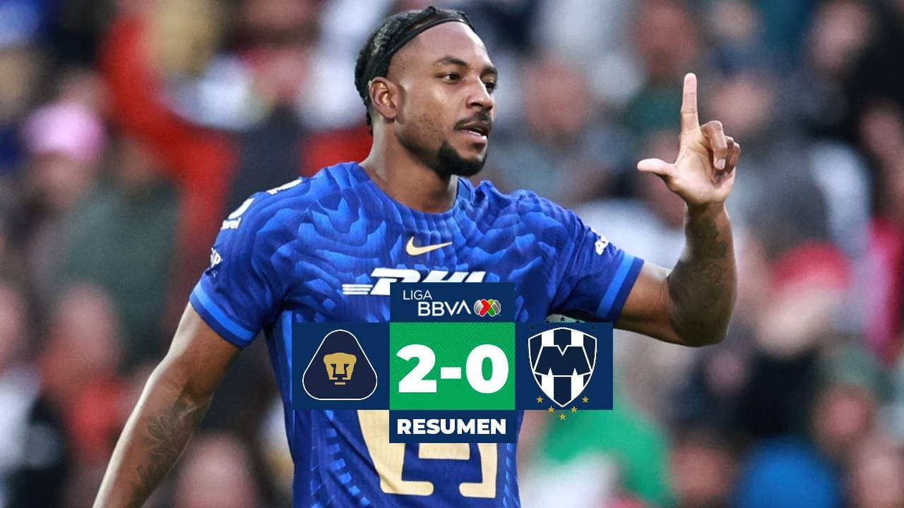 Pumas derrota a Monterrey en partido de la jornada 7 del CL26
