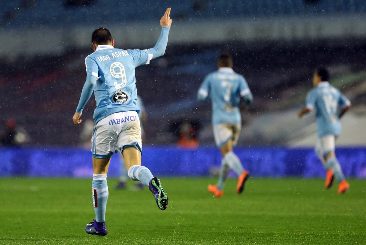 Iago Aspas anotó el gol del Celta