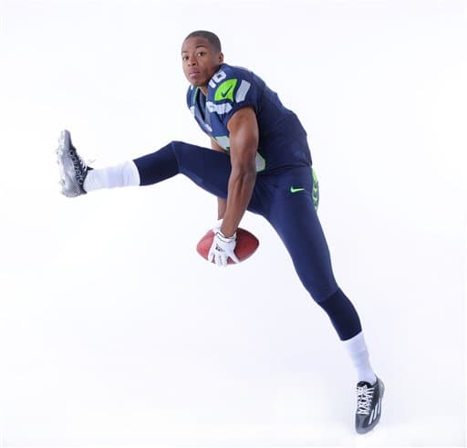Egresado de Kansas St. llega a los Seahawks el WR Tyler Lockett, checa sus mejores imágenes hasta ahora portando ya el jersey de Seattle.