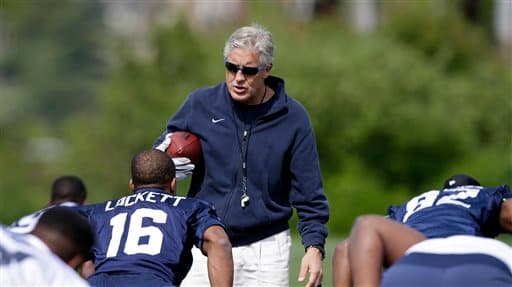 Egresado de Kansas St. llega a los Seahawks el WR Tyler Lockett, checa sus mejores imágenes hasta ahora portando ya el jersey de Seattle.