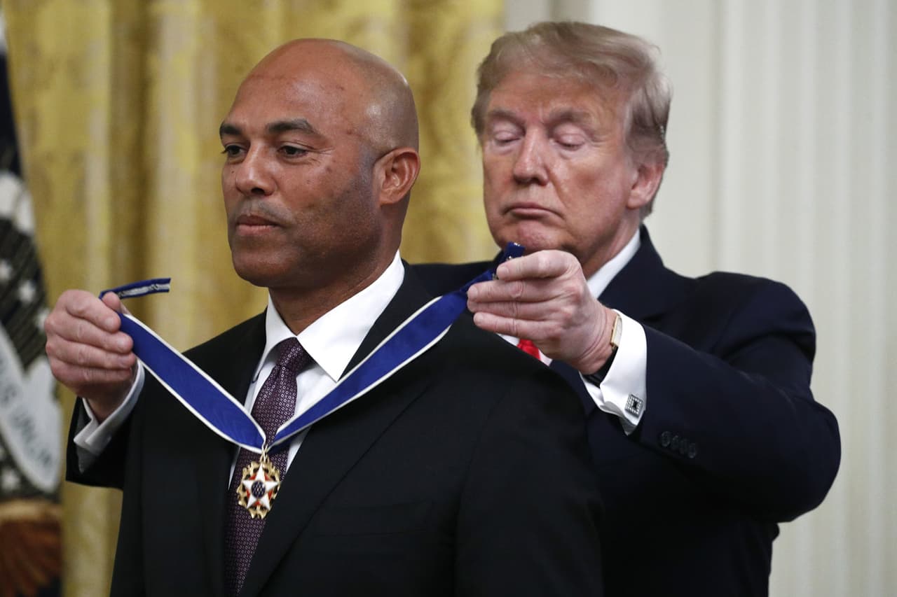 Mariano Rivera recibe la Medalla de la Libertad