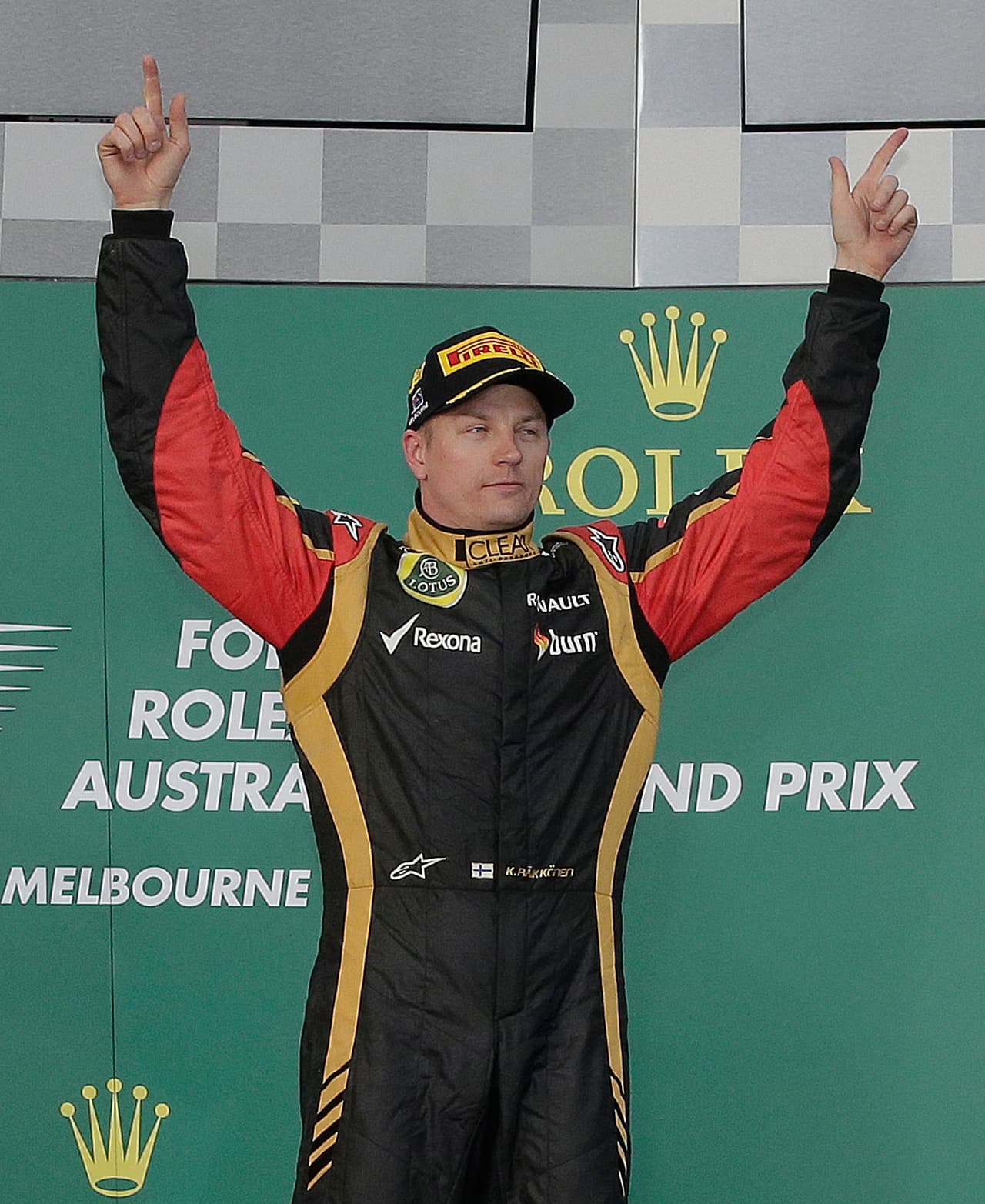La anterior victoria de Kimi Raikkonen fue el 17 de marzo de 2013 en el Gran Premio de Australia en Albert Park. En aquel entonces era piloto de la escudería Lotus.