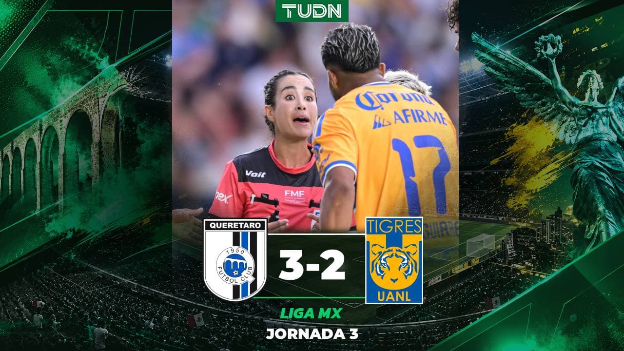 Tigres le arrebata el empate a Querétaro en la Jornada 3 de la Liga MX
