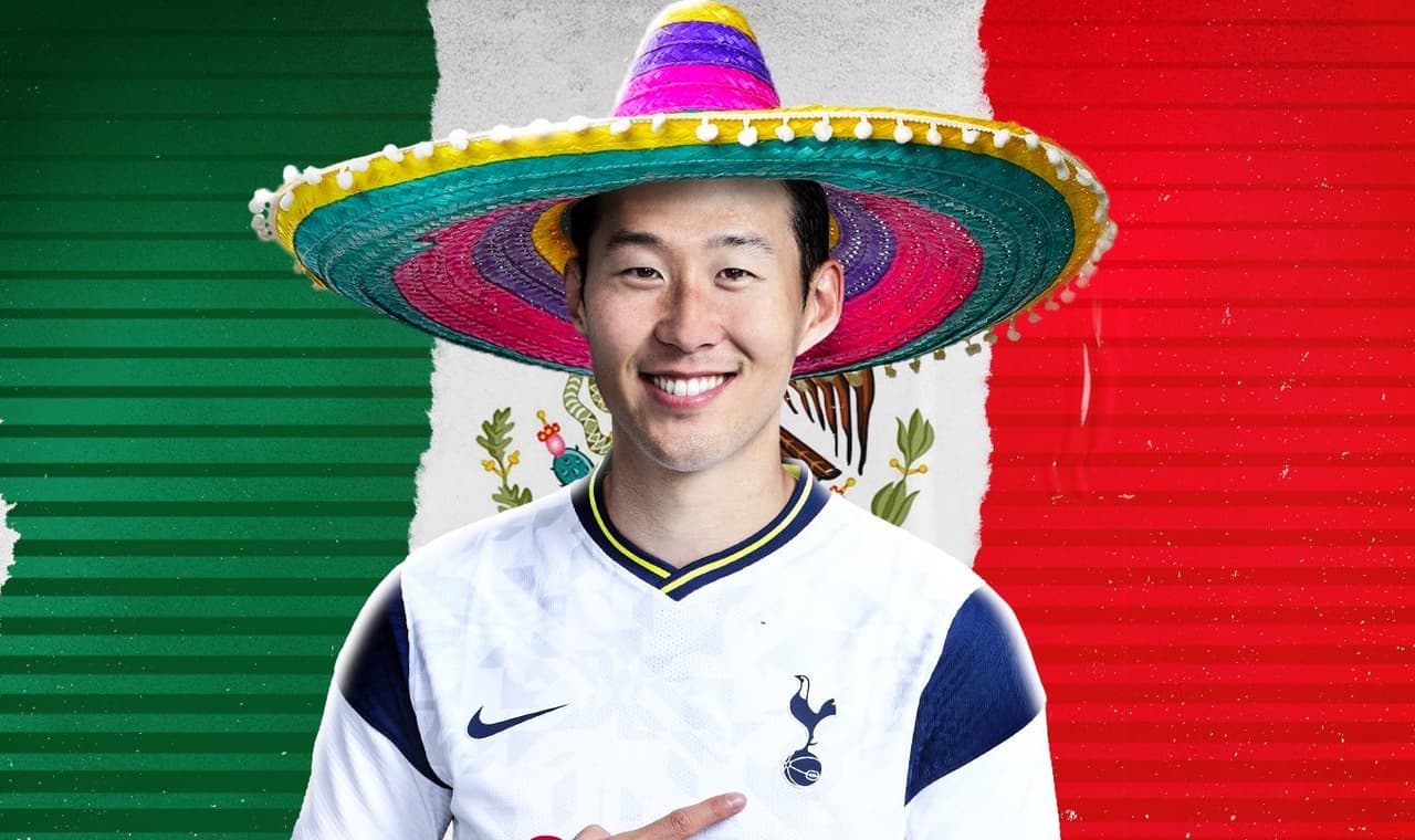 Europeos festejan a México, hasta Son Heung-Min se puso sombrero
