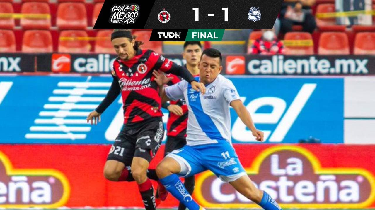 Xolos no pudo con Puebla y ambos siguen sin ganar en el torneo