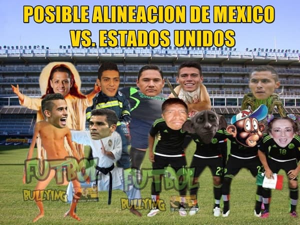 Antes de iniciar el cotejo aparecieron los memes, muchos de ellos con plena confianza de una victoria de México sobre Estados Unidos