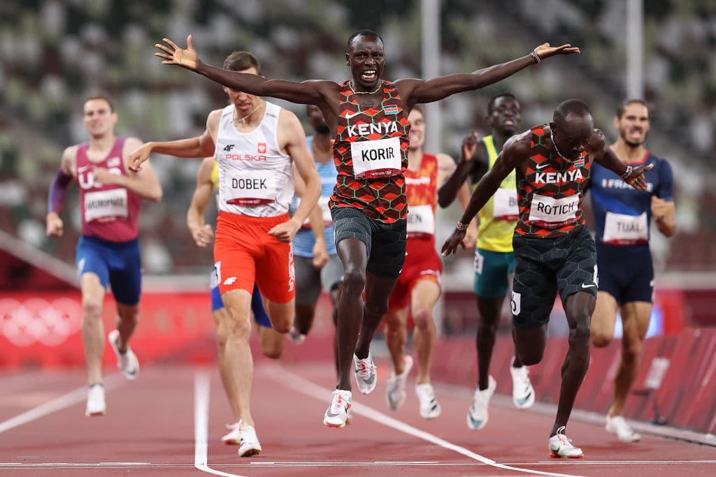 Kenia hace el 1, 2 en 800 metros planos en Tokyo 2020