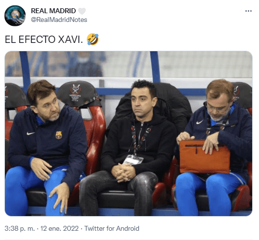 El Barcelona cayó 2-3 frente al Real Madrid en las semifinales de la Supercopa de España y los memes no tardaron mucho tiempo en aparecer.