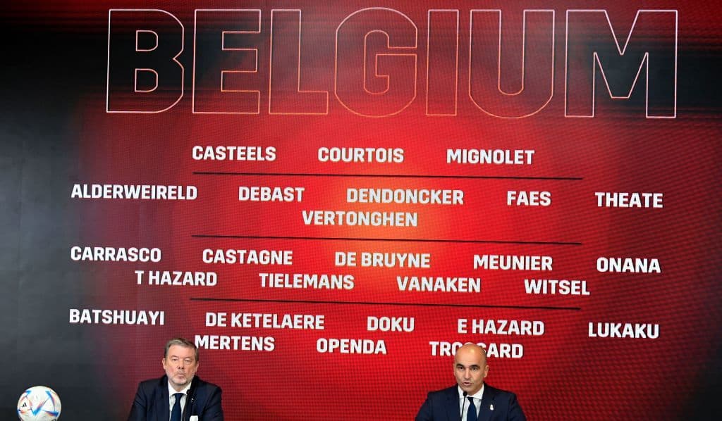 Bélgica dio a conocer su lista de 26 jugadores para Qatar 2022
