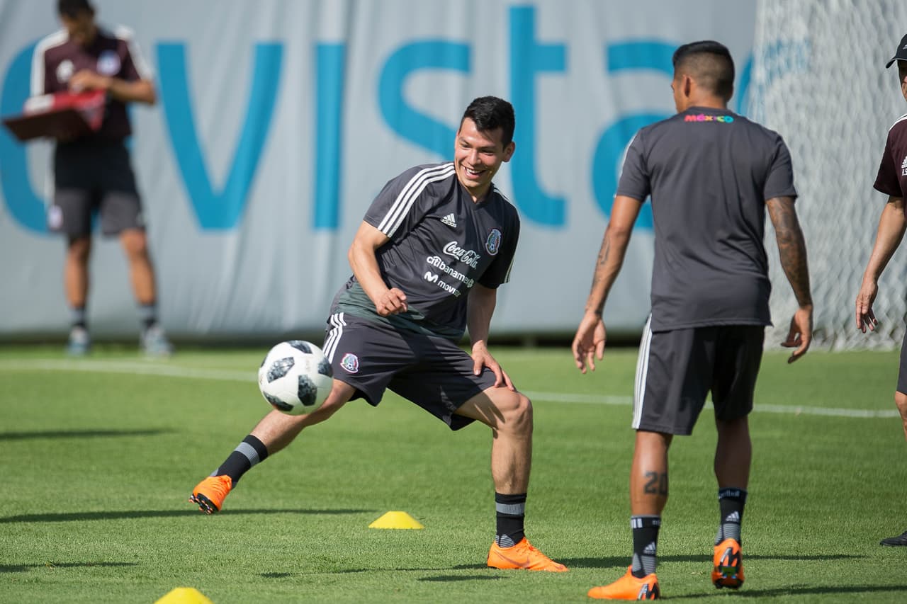 La alegría y buen ánimo fue la gran protagonista en el ambiente del entrenamiento.