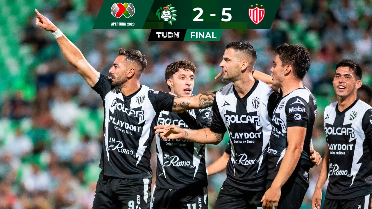 Necaxa suma primera victoria en el torneo con histórica goleada sobre Santos
