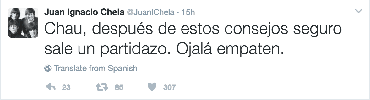 Con estos consejos les dejó todo claro antes del partido