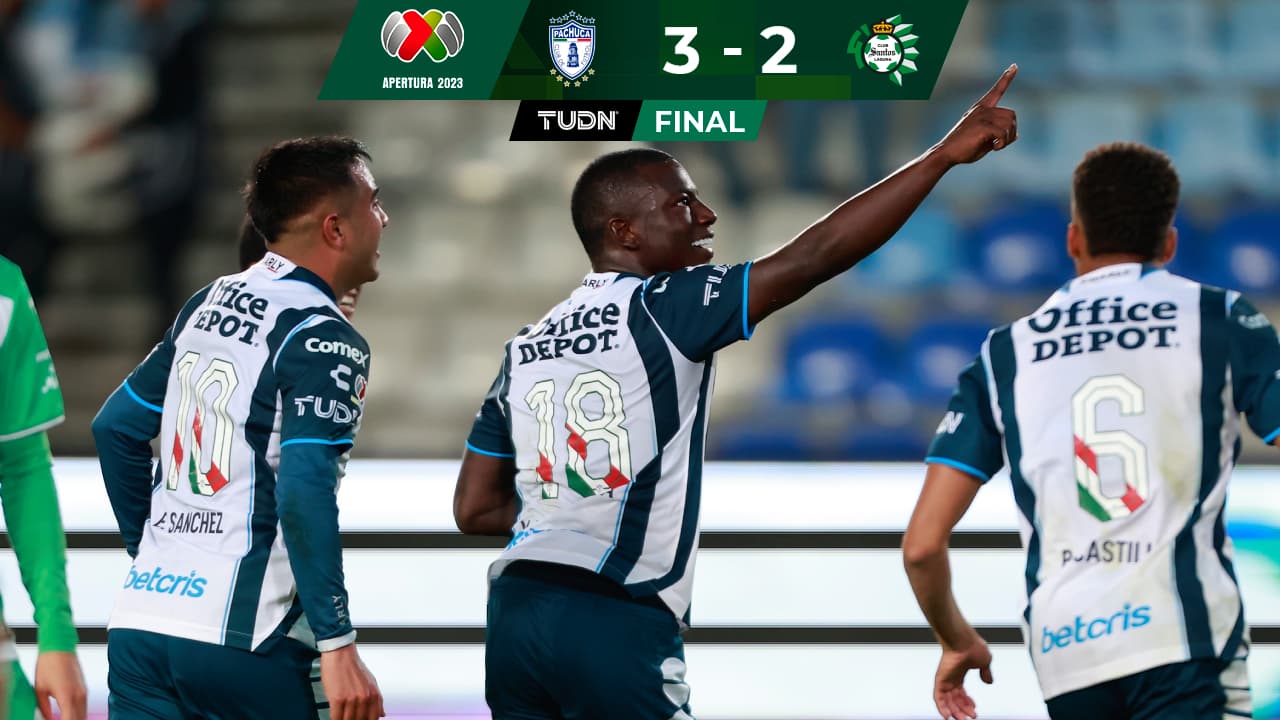 Pachuca suma trabajosa victoria ante Santos en el Estadio Hidalgo