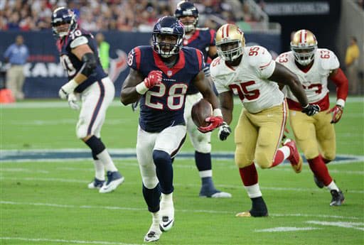 SUR - Houston Texans: Alfred Blue, RB: Calificación B