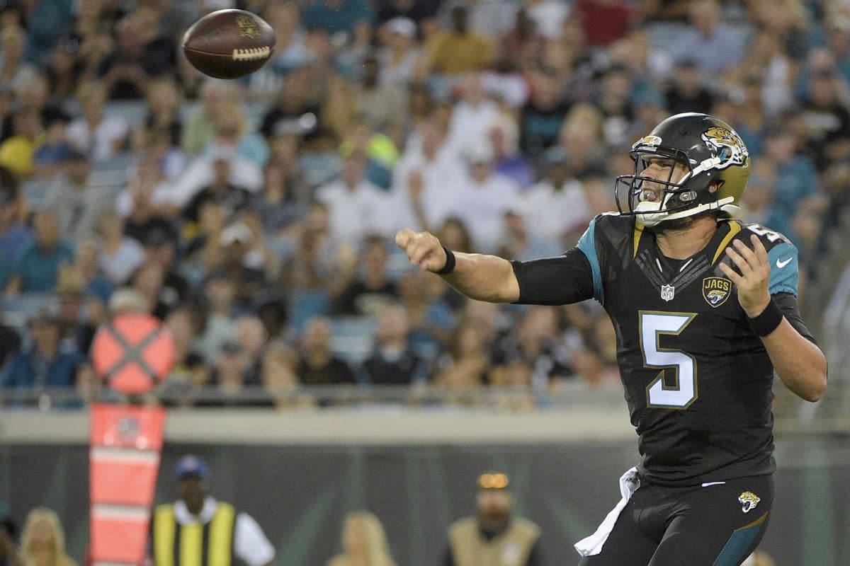 Jacksonville Jaguars: Blake Bortles, QB: Calificación B+