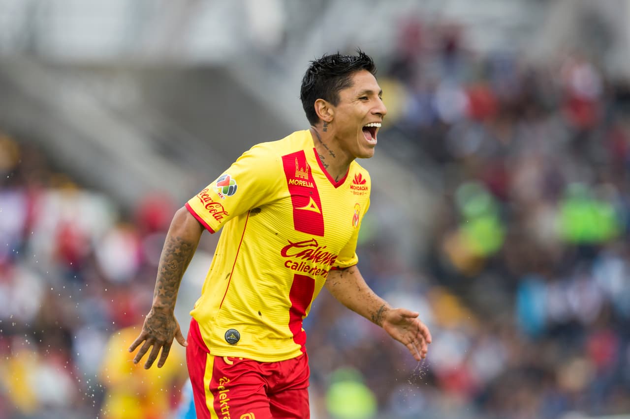 Raúl Ruidiaz, goleador de Morelia y uno de los cinco peruanos en Liga MX.