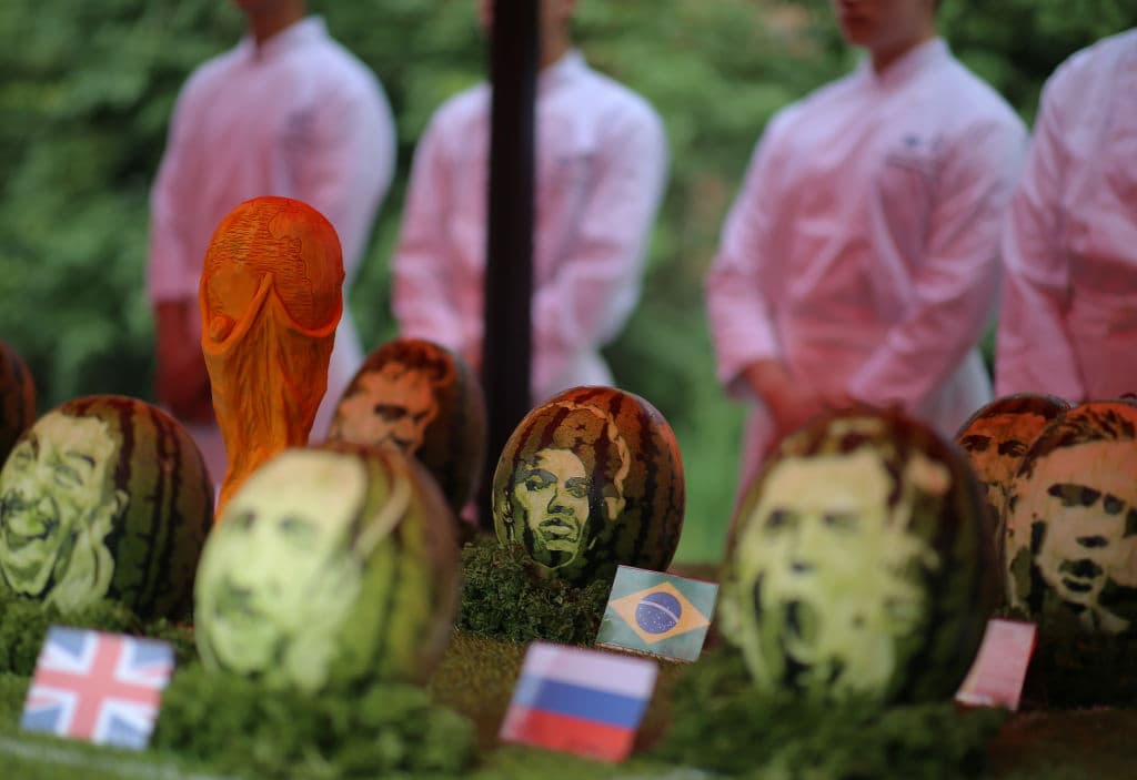 Es así como la pasión del Mundial de Rusia 2018 llegó hasta China, con una pasión que se plasmó en forma de fruta.