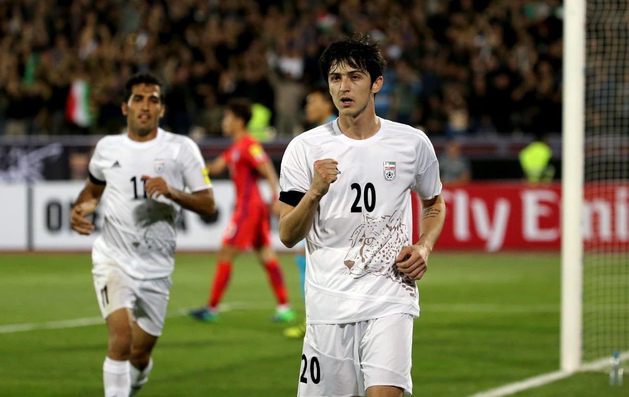 El mejor jugador iraní es el delantero del Rostov de Rusia, Sardar Azmoun.