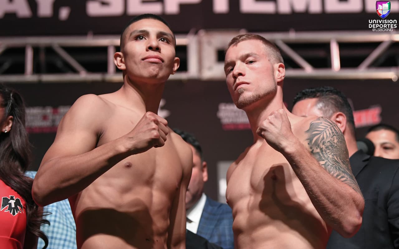 Brandon Cook y Jaime Munguía libraron la báscula con 153.2 y 154.0 libras, respectivamente. Munguía expondrá su cetro mundial superwélter del OMB.