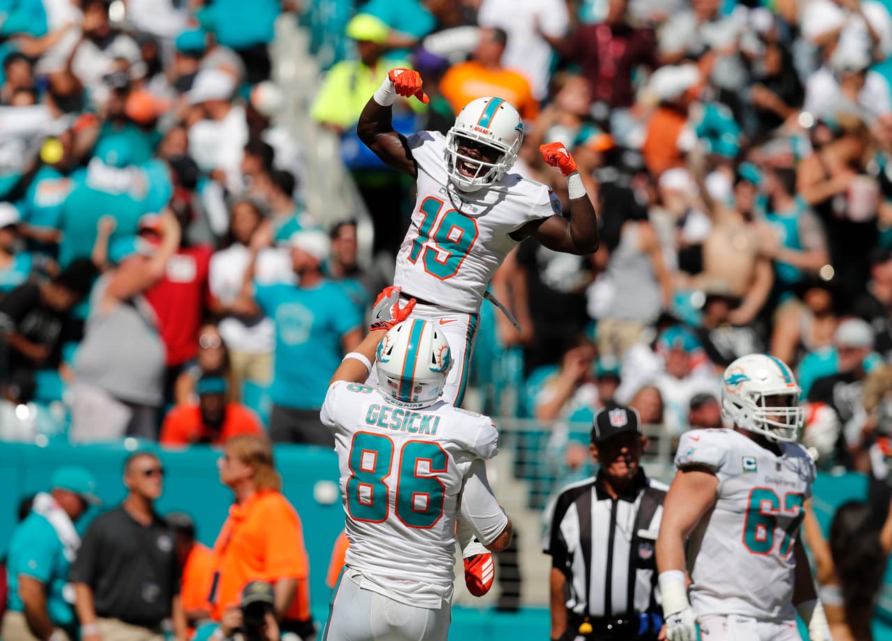 Los Miami Dolphins marchan con récord de 3-0 y son líderes de la AFC Este.