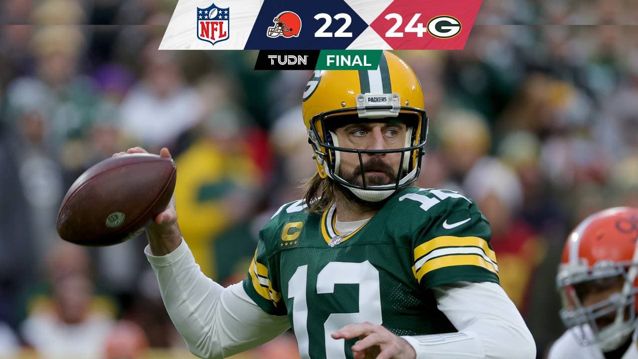 Aaron Rodgers impone récord de pases de TD ante Browns