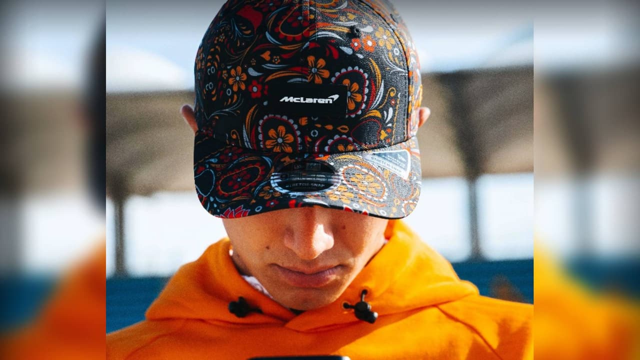 Lando Norris presenta gorra especial para el GP de México