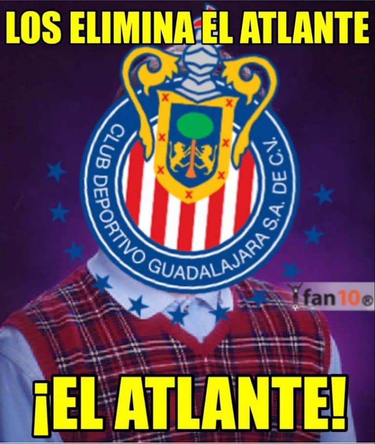 Chivas de Guadalajara cerró su mal segundo semestre con la eliminación en Copa MX contra Atlante tras empatar 1-1 y perder en penaltis, lo que lo convirtió en el centro de las burlas.
