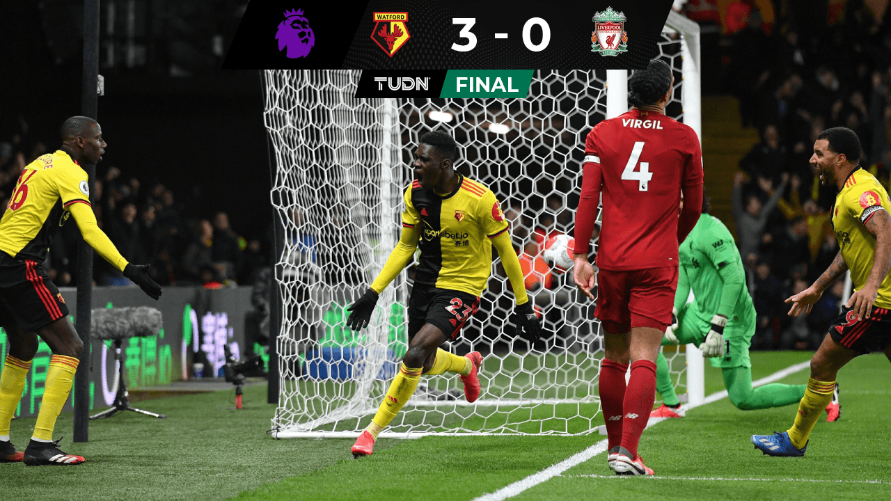 ¡De no creer! Watford golea y le quita el invicto al Liverpool