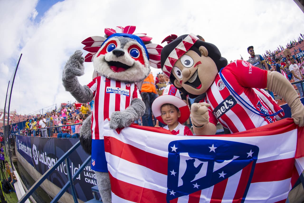 El partido fue una fiesta entre los Atléticos: el de Madrid y el de San Luis.