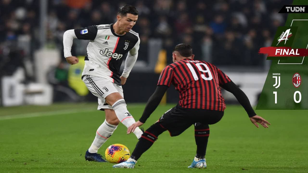 Con lesión de CR7 incluida, Juventus derrotó al Milan y es líder
