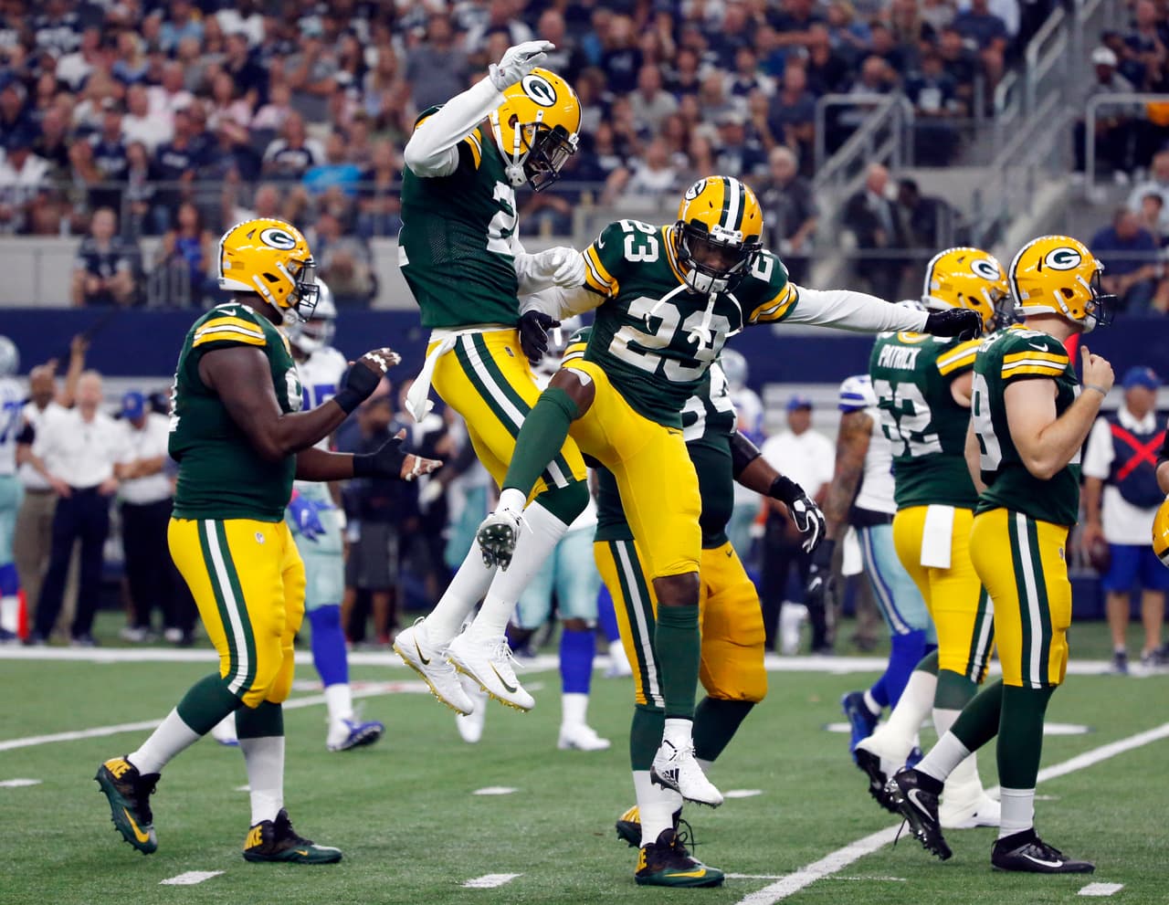 Partidazo en el AT&T Stadium de Arlington donde Green Bay se llevó el triunfo 35-31 sobre los Cowboys en otro emocionante choque en el ‘Palacio de Cristal’.