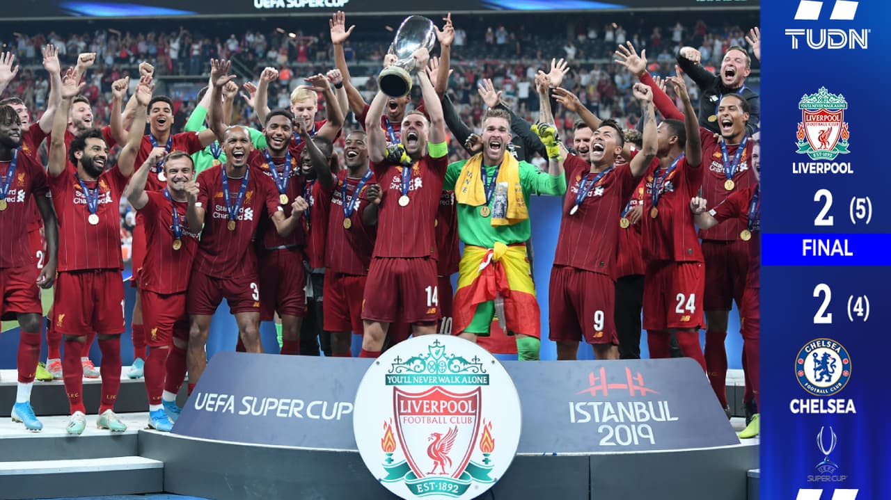 Liverpool conquistó su cuarta Supercopa de la UEFA