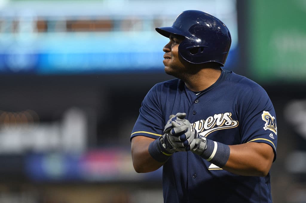 Jesús Aguilar lleva dos temporadas en los Brewers donde se ha consolidado como titular en su posición.