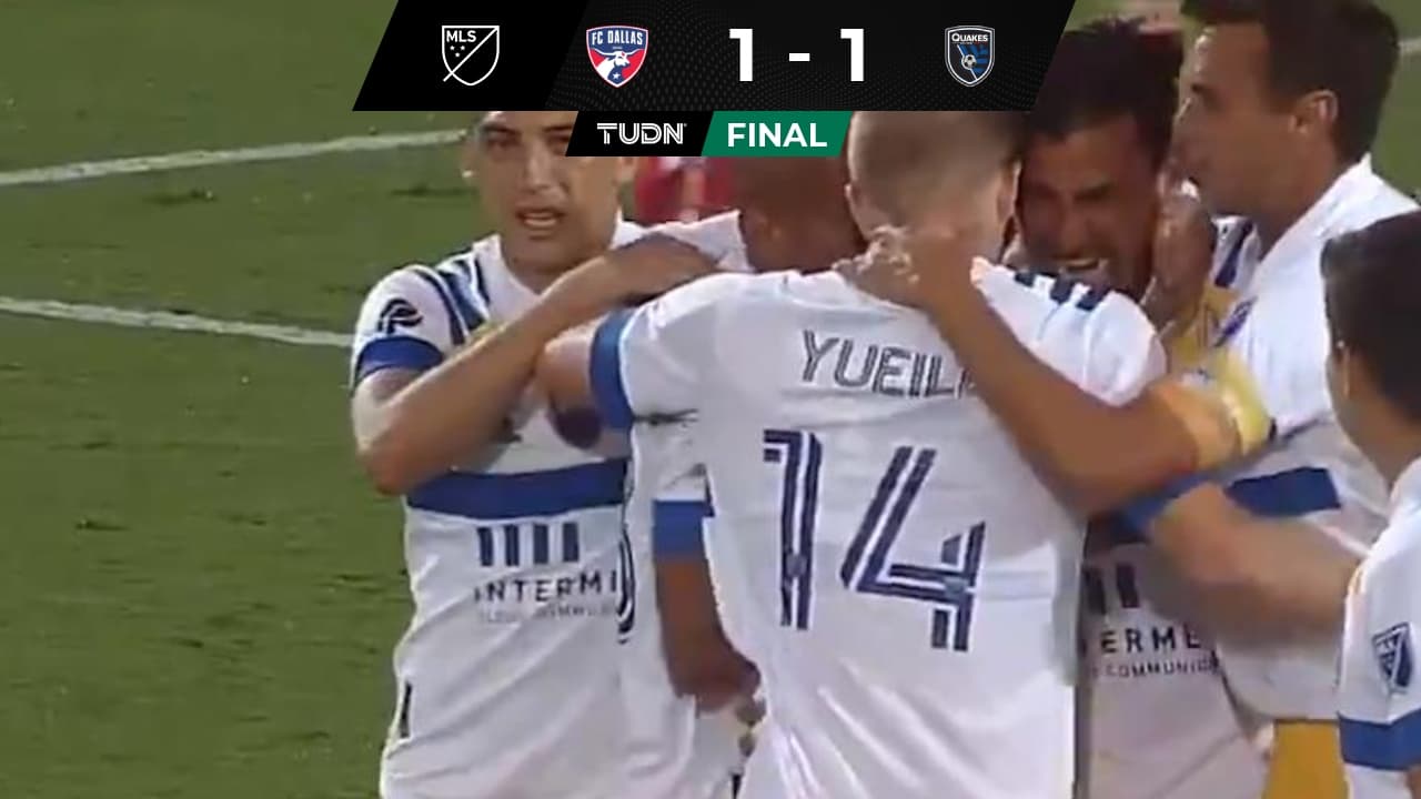 FC Dallas vs San José Earthquakes y Oswaldo Alanís hizo gol.