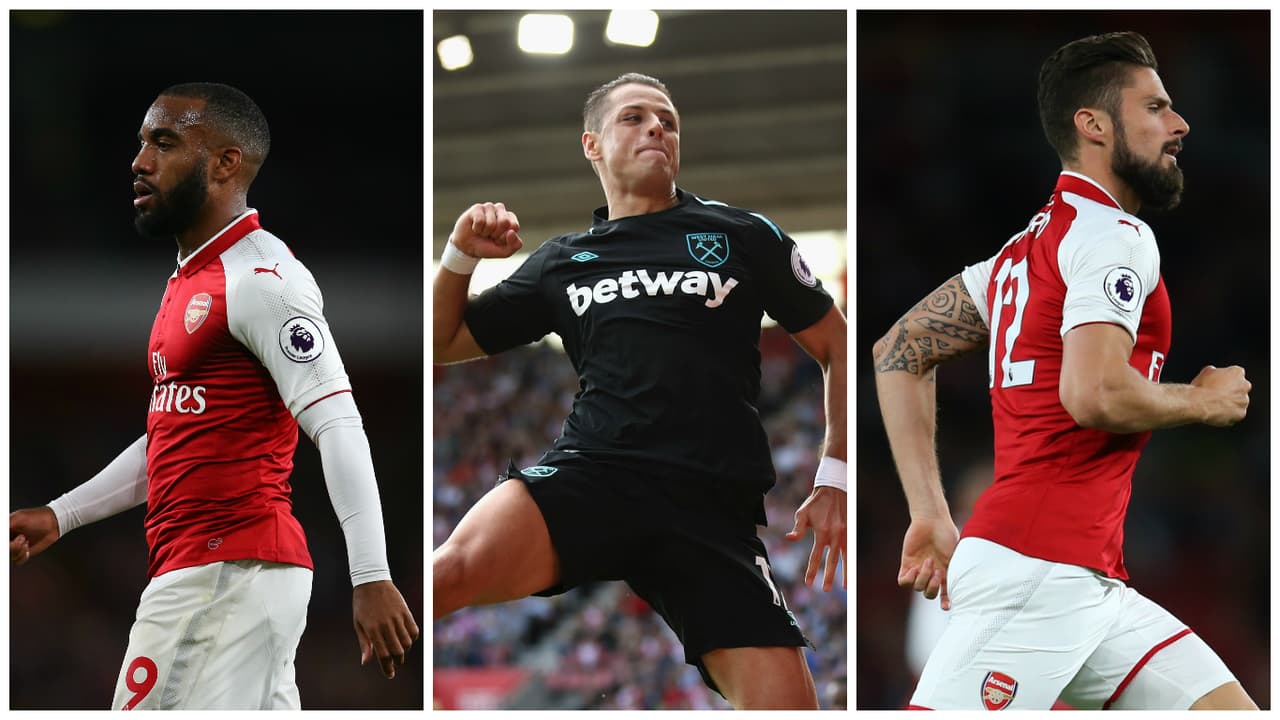 Arsenal y West Ham son equipos distintos con delanteros distintos.