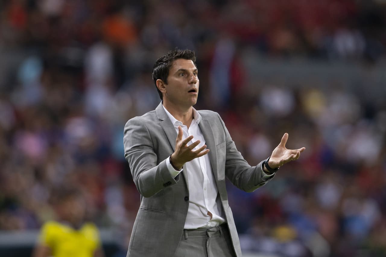 during the game Atlas vs Cruz Azul, corresponding to day 5 of the Torneo Clausura 2019 of the Liga BBVA MX, at the Jalisco Stadium, on August 16, 2019. <br><br> durante el partido Atlas vs Cruz Azul, correspondoente a la jornada 5 del Torneo Apertura 2019 de la Liga BBVA MX, en el Estadio Jalisco, el 16 de Agosto de 2019.