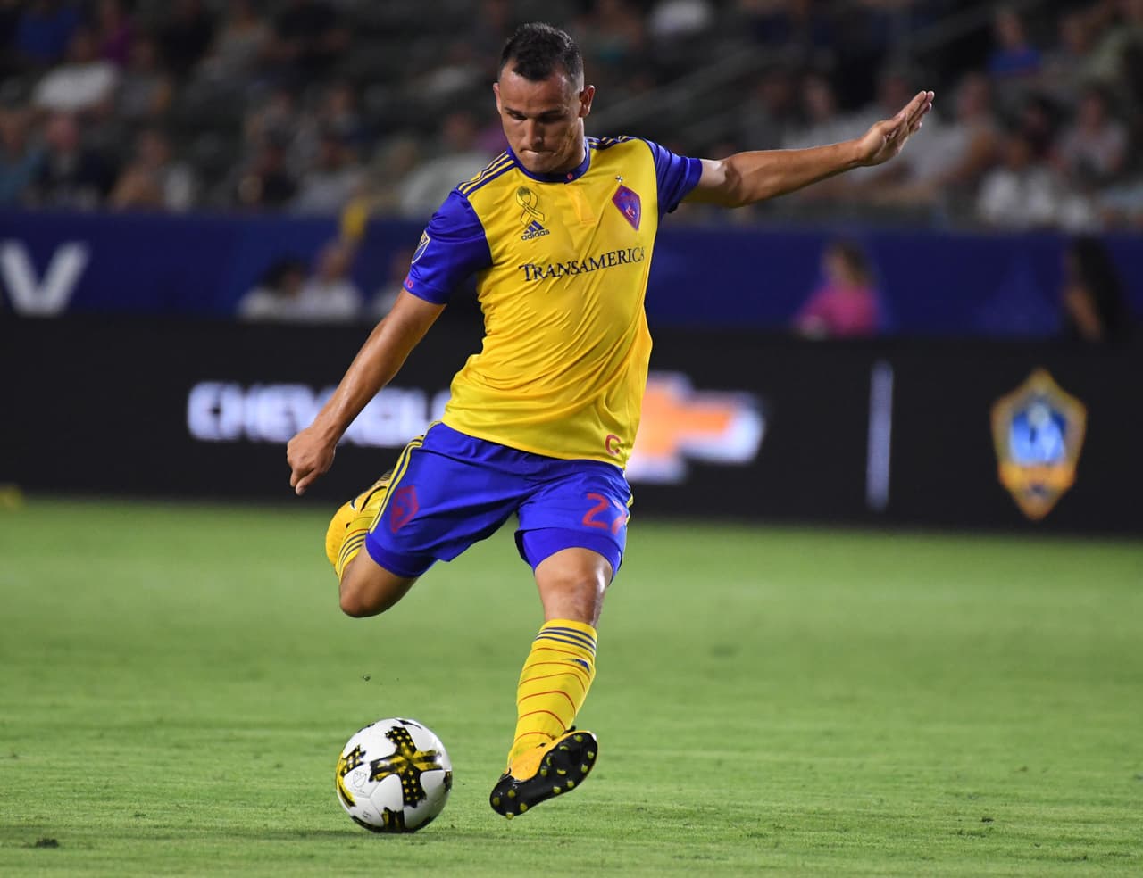 Luis Gil, durante su paso por el plantel de Colorado Rapids.