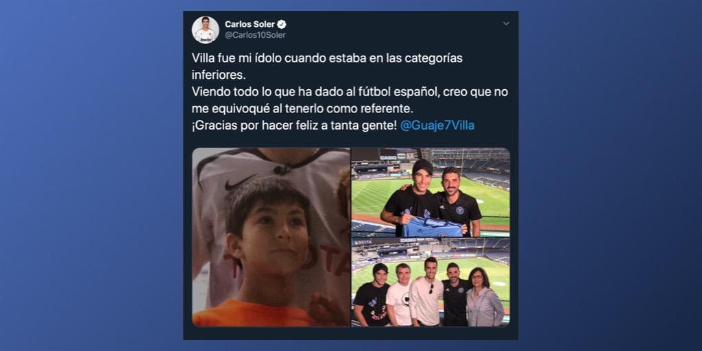 Estas son las reacciones en redes después del anuncio del retiro del futbol de David Villa.