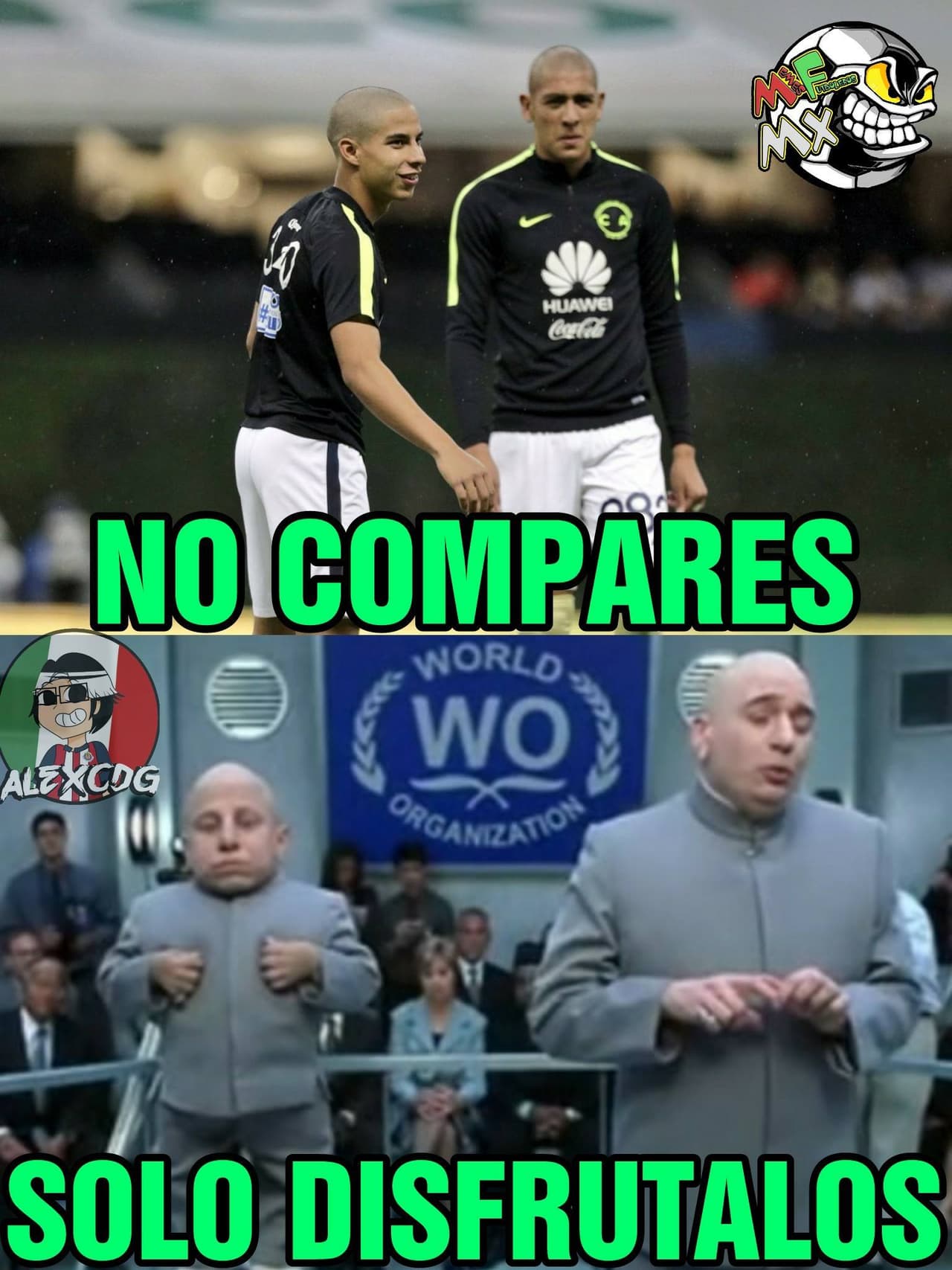 El futbolista azulcrema recibió una novatada por parte de los Azulcremas y en las redes sociales se burlaron de ello, además del triunfo sobre Necaxa.