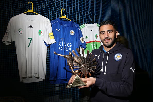 Mahrez coronó un año de ensueño con el Leicester.