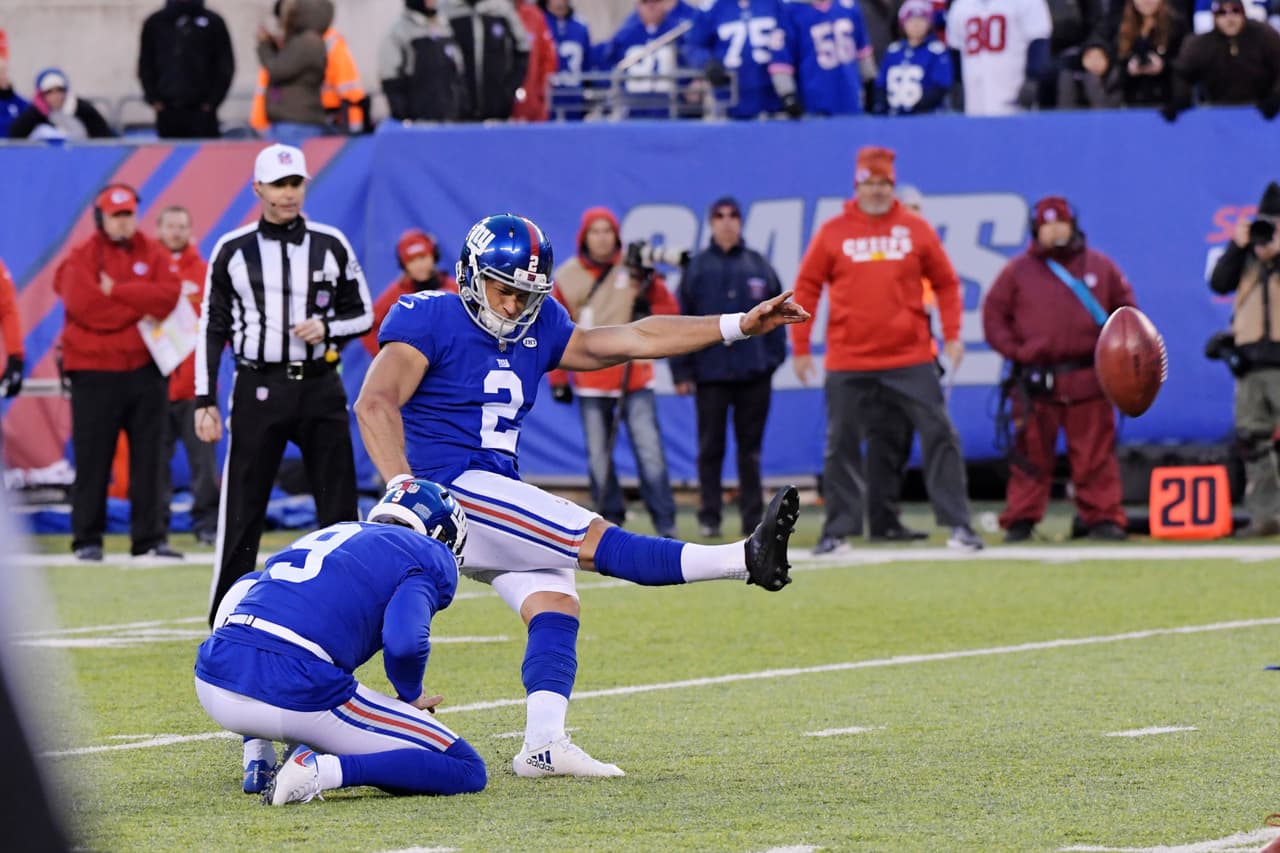 Con gol de campo de Rosas, Giants vencen a Chiefs